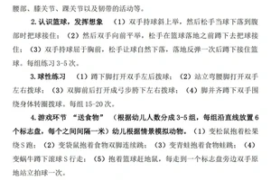 幼儿园第一学期篮球训练计划